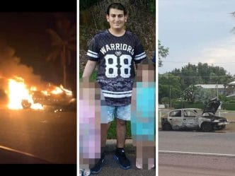 Car on fire