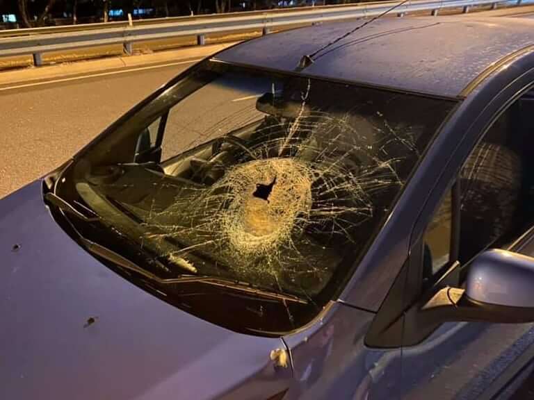 ‘Through his windscreen like a bullet hole’: Terrifying rock attack on motorists near Bayview Sunday night