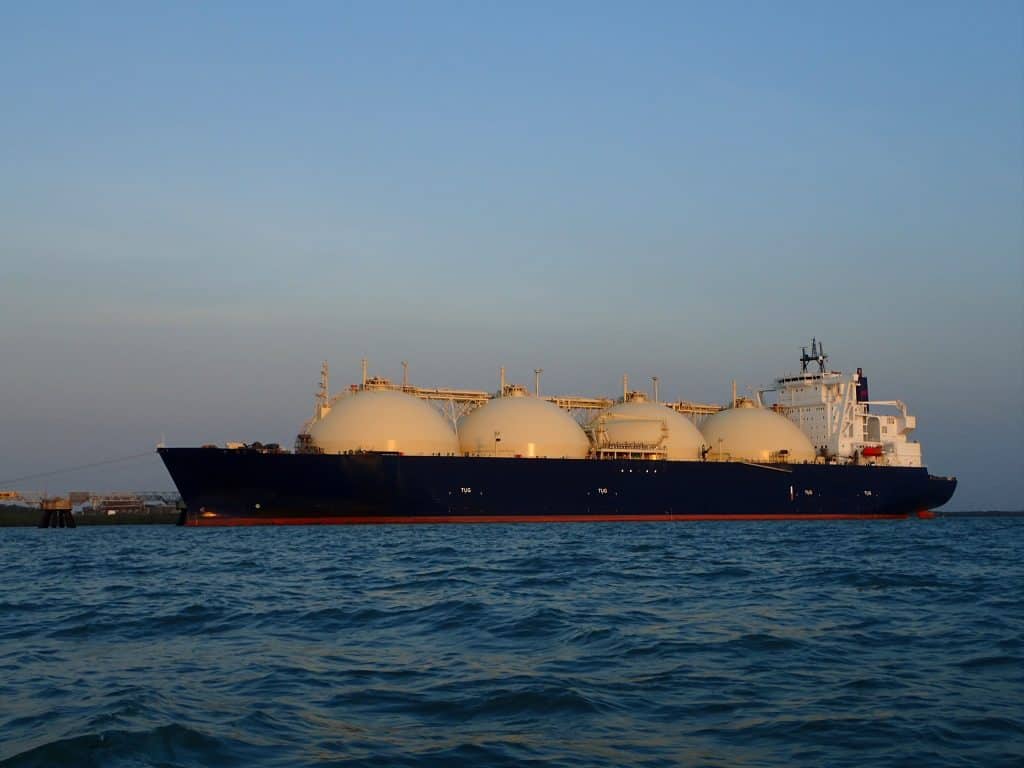 Gas ship in Darwin
