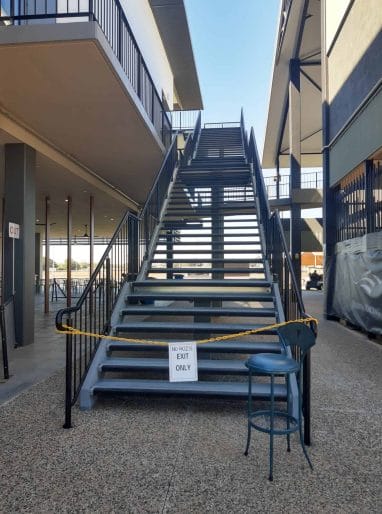 Darwin Turf Club grandstand stairs