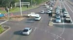 Collisions avoided as car speeds through busy Bagot Rd intersection at rush hour